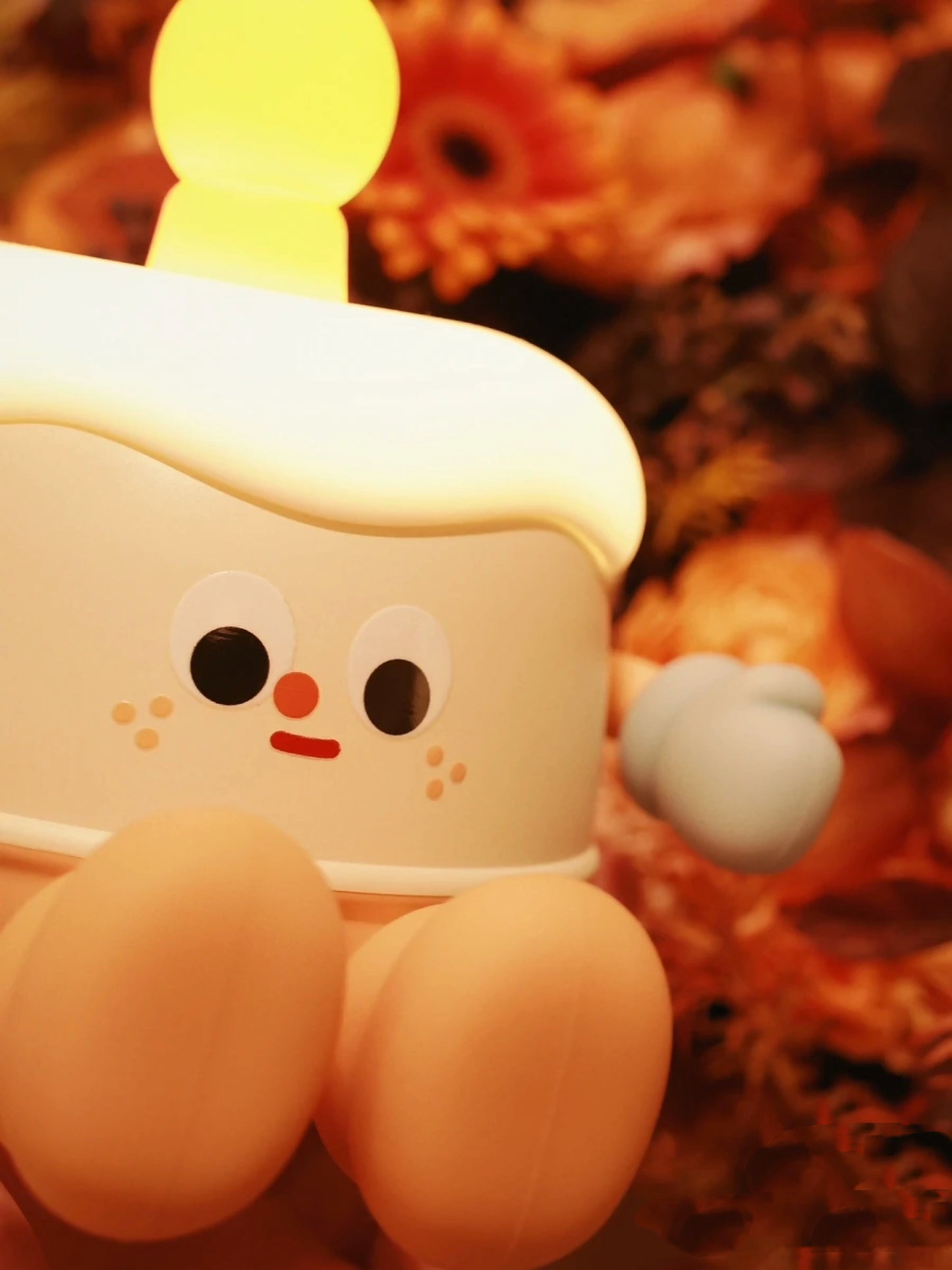 Birthday Cake Silicone Night Light Phone Holder