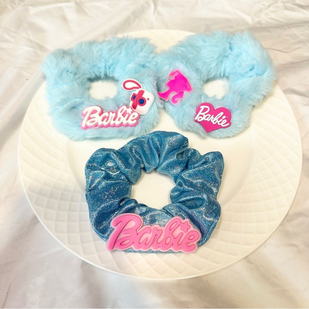 Handmade Barbie - themed Scrunchie Set (Pack of 3)