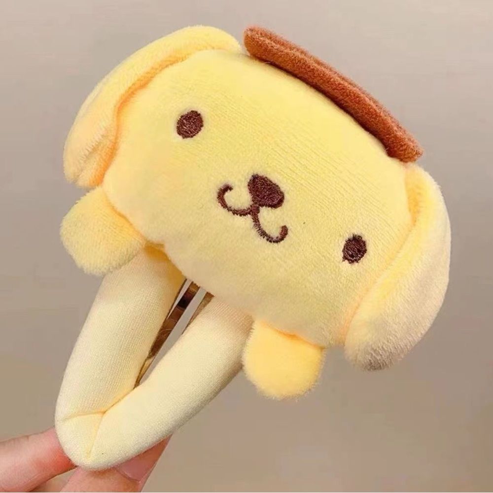 Handmade Large-sized Plush Doll Hair Clips - Sanrio-inspired Cute and Chic Hair Accessories