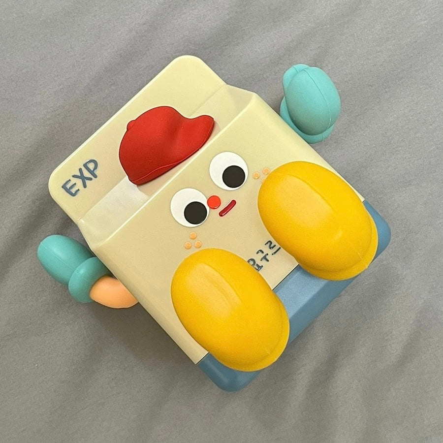 Milk Box Night Light Adorable Phone Holder Fun Bedroom Sleep Gift Night Light