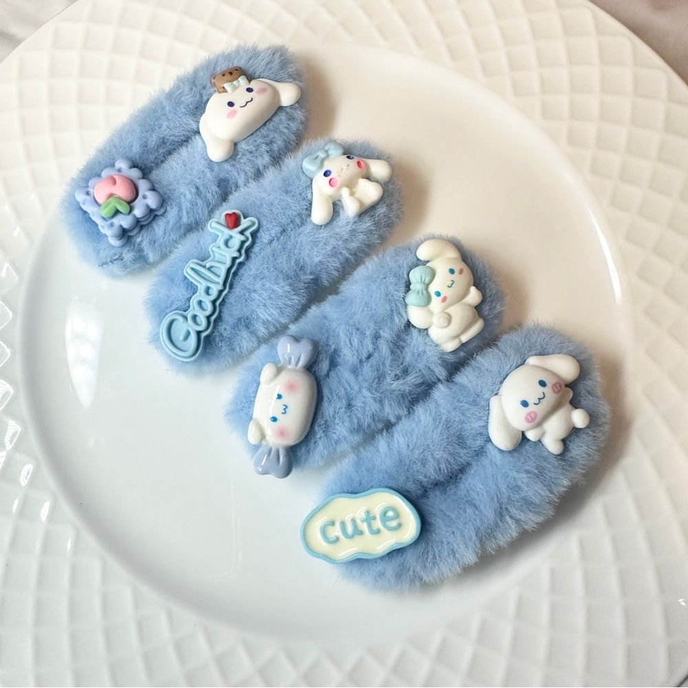 Handmade Cinnamoroll - themed Hair Clip Sets (2 - piece per set) - Adorable and Charming