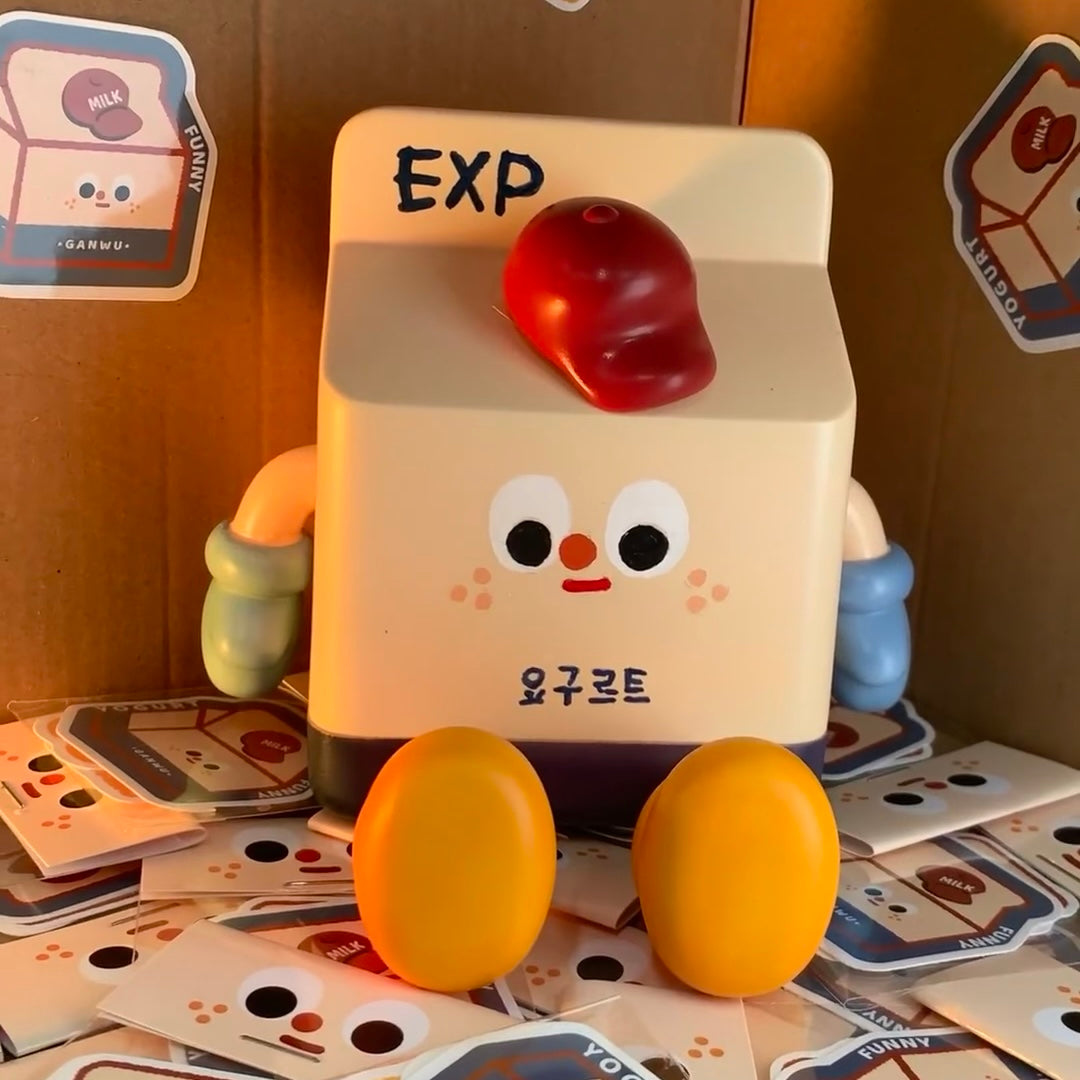 Milk Box Night Light Adorable Phone Holder Fun Bedroom Sleep Gift Night Light