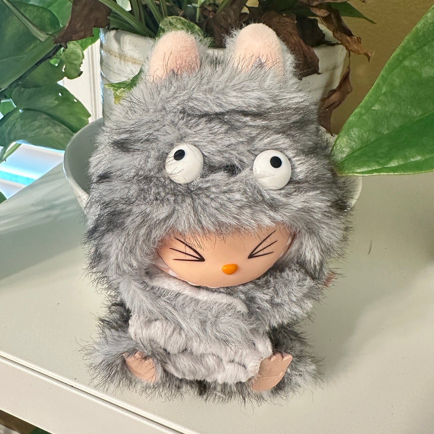 2-piece set Adorable Totoro - Inspired Plush Doll Outfit labubu cloth