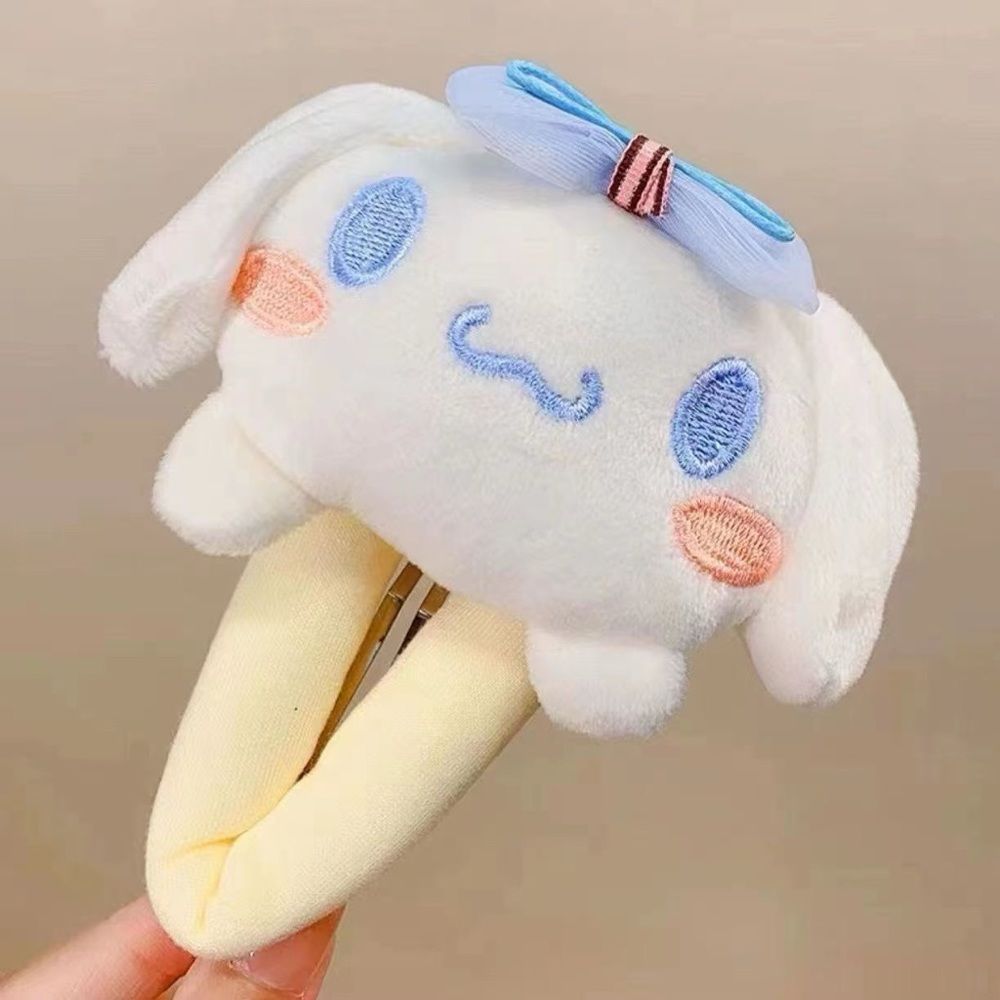 Handmade Large-sized Plush Doll Hair Clips - Sanrio-inspired Cute and Chic Hair Accessories