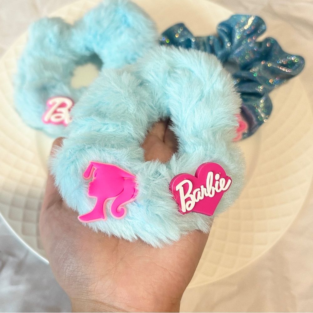Handmade Barbie - themed Scrunchie Set (Pack of 3)