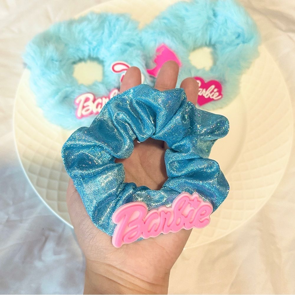 Handmade Barbie - themed Scrunchie Set (Pack of 3)