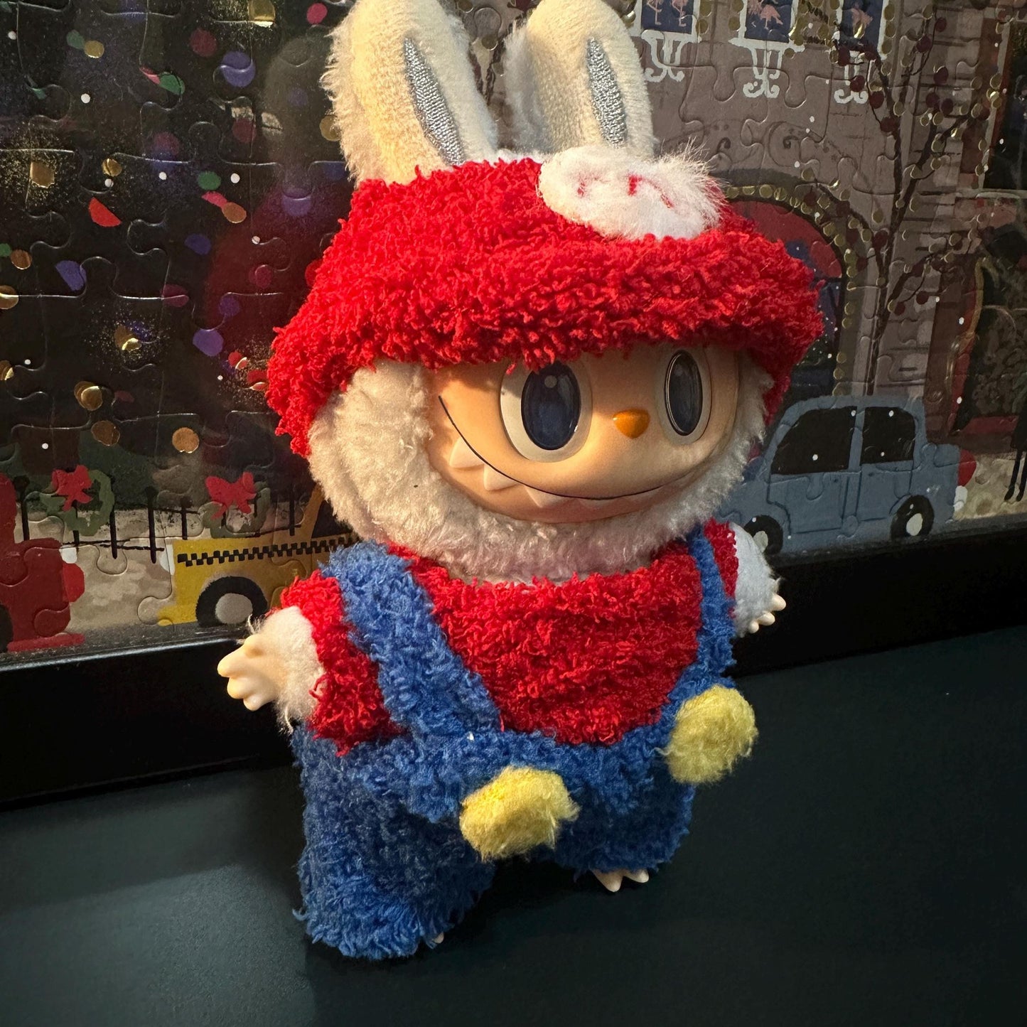 3-Piece Set Mario-Themed Outfit for Labubu & Similar Size Doll