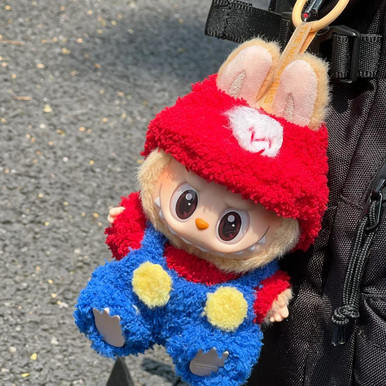 3-Piece Set Mario-Themed Outfit for Labubu & Similar Size Doll