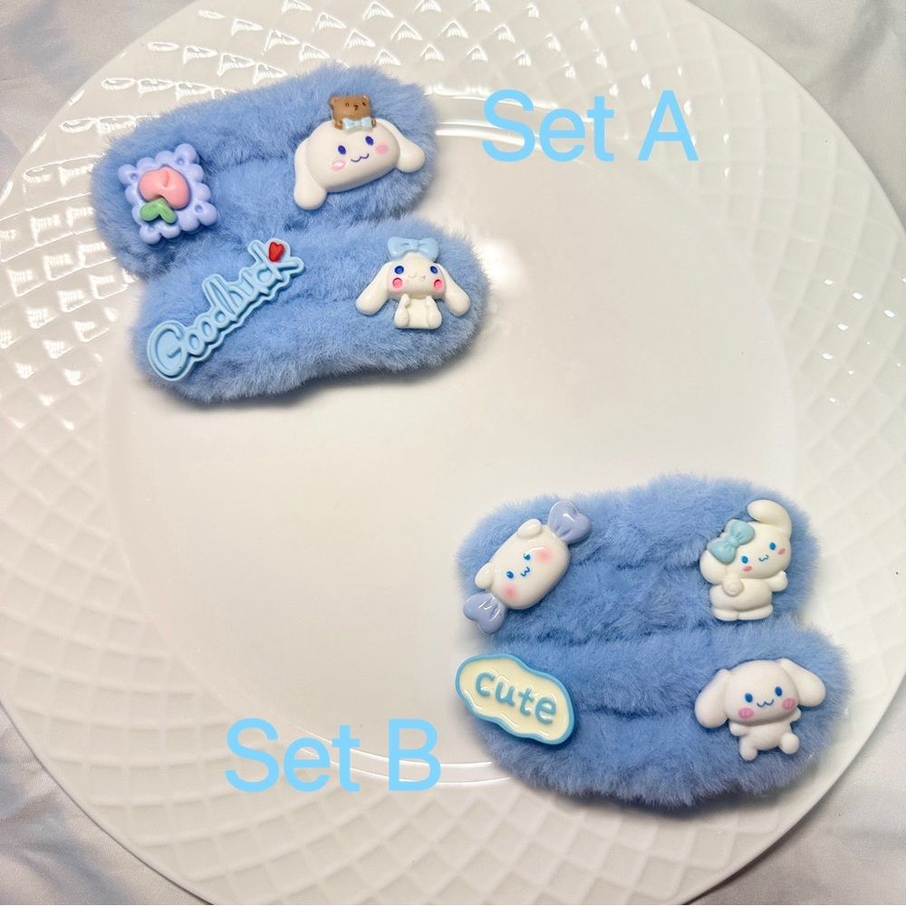 Handmade Cinnamoroll - themed Hair Clip Sets (2 - piece per set) - Adorable and Charming
