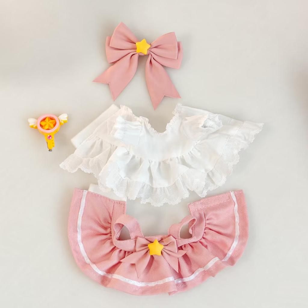 Cardcaptor Sakura - Inspired 4-Piece Set Outfit for Labubu & Similar Size Doll