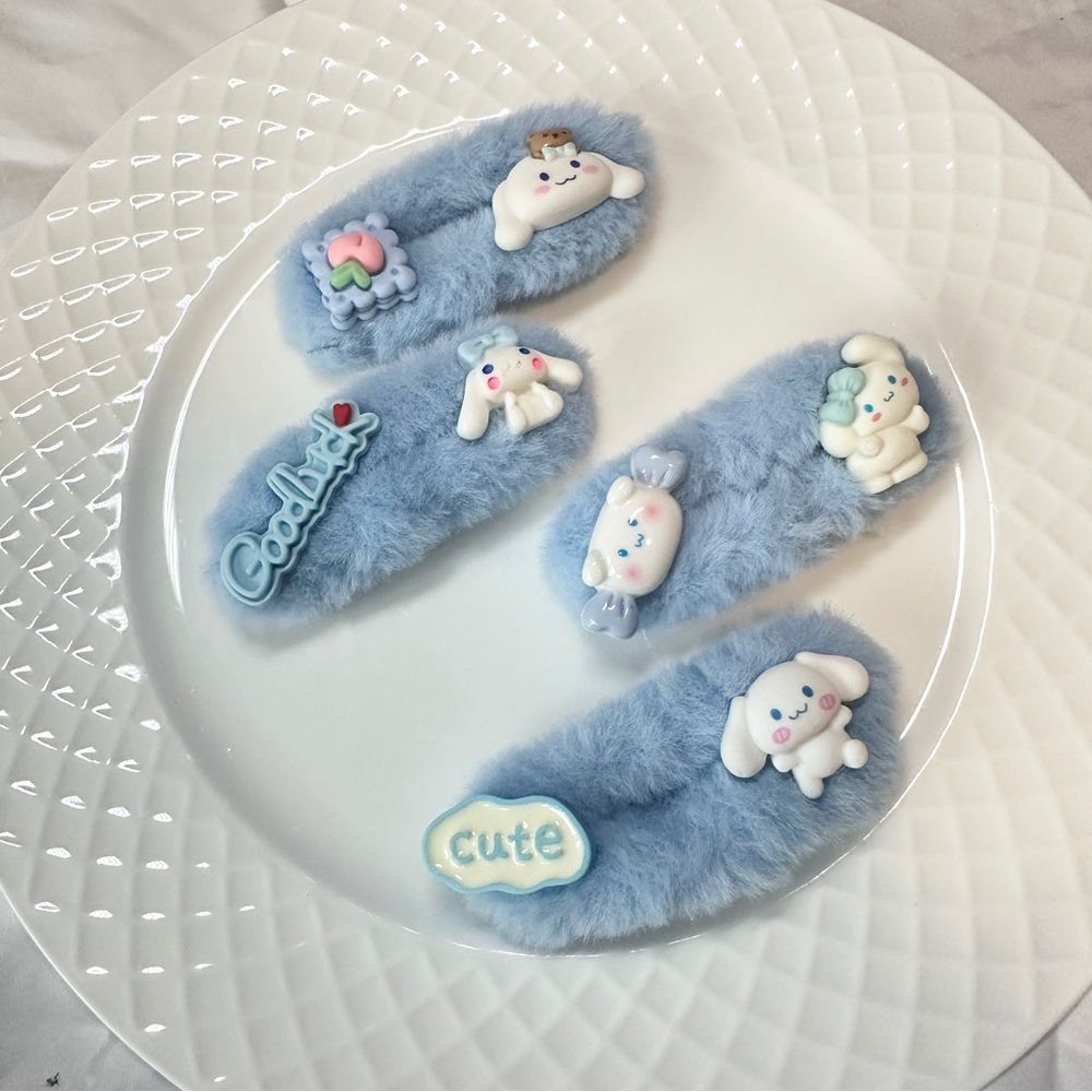 Handmade Cinnamoroll - themed Hair Clip Sets (2 - piece per set) - Adorable and Charming