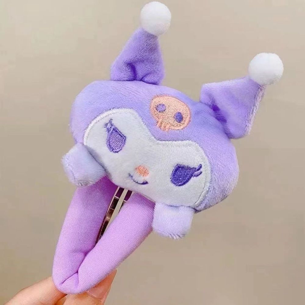 Handmade Large-sized Plush Doll Hair Clips - Sanrio-inspired Cute and Chic Hair Accessories