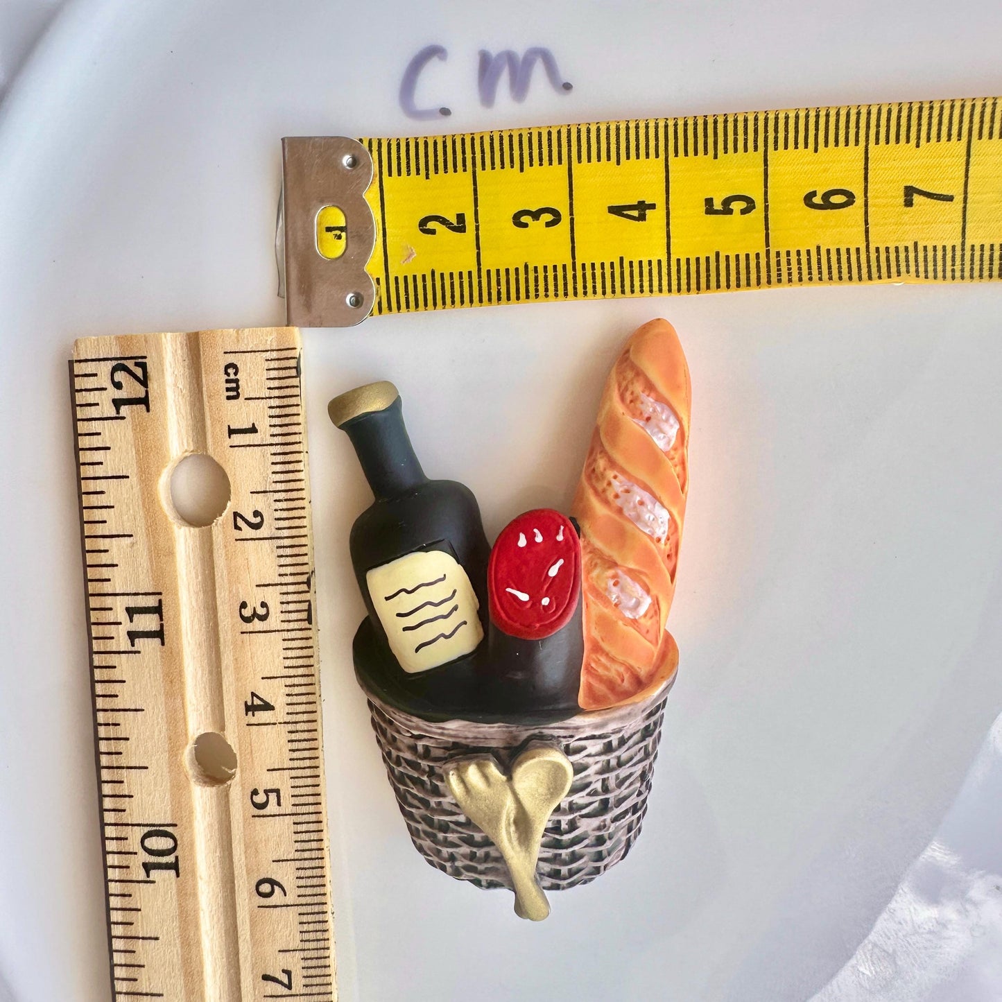Handmade French Style Food Fridge Magnets - Handmade Kitchen Decor