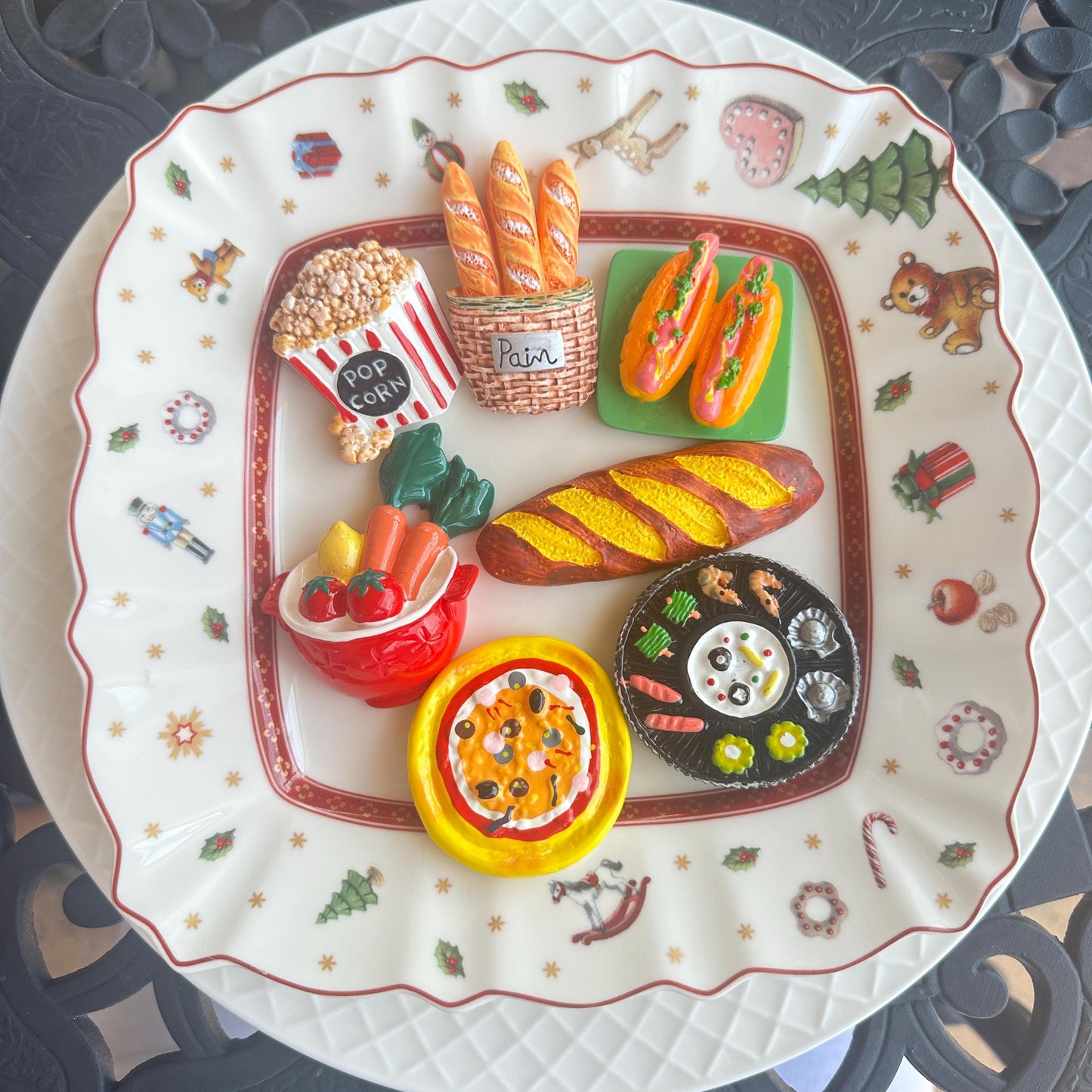 Handmade Resin Food Fridge Magnets - A World of Culinary Delights for Your Refrigerator, Ideal for Food Enthusiasts
