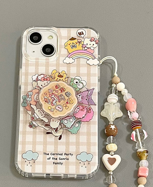 Sanrio Character Phone Grip - Rotatable Disk for Added Fun!