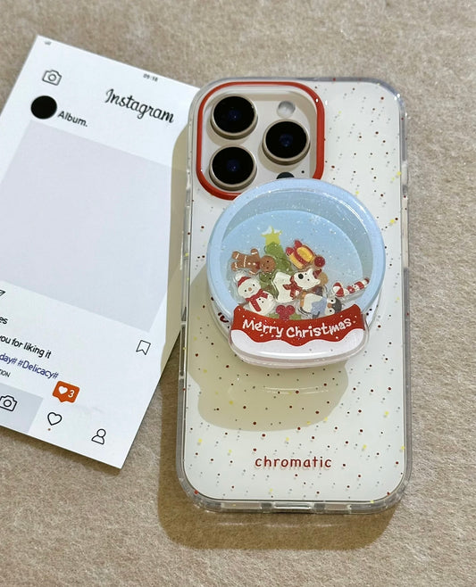 Christmas Phone Grip - Adhesive, Retractable & Portable Airbag Phone Holder