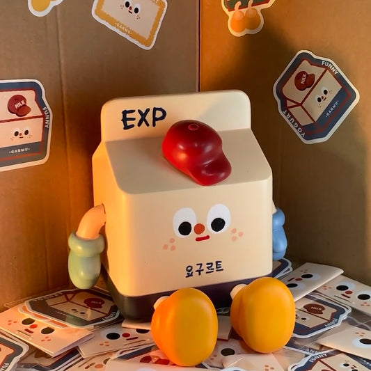 Milk Box Night Light Adorable Phone Holder Fun Bedroom Sleep Gift Night Light