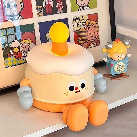 Birthday Cake Silicone Night Light Phone Holder