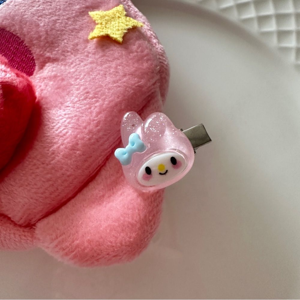 Handmade Sanrio Hair Clip Set (Pack of 5) - Adorable Character Designs!