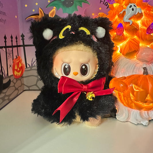 Halloween - Themed Adorable Doll Outfit: Spooky Cat Style Labubu Cloth
