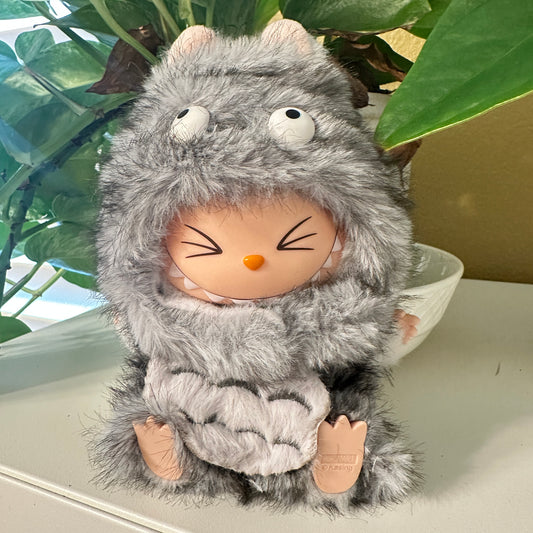 2-piece set Adorable Totoro - Inspired Plush Doll Outfit labubu cloth