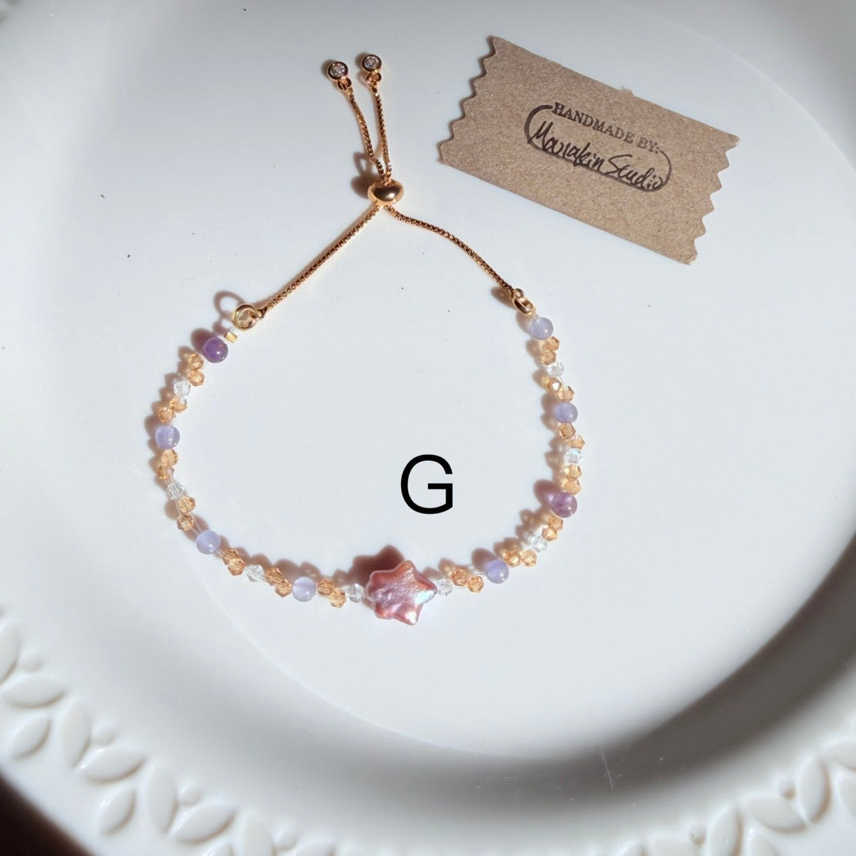 Handcrafted Dainty Baroque Pearl & Amethyst Bracelet Collection | 18k Gold Plated Copper