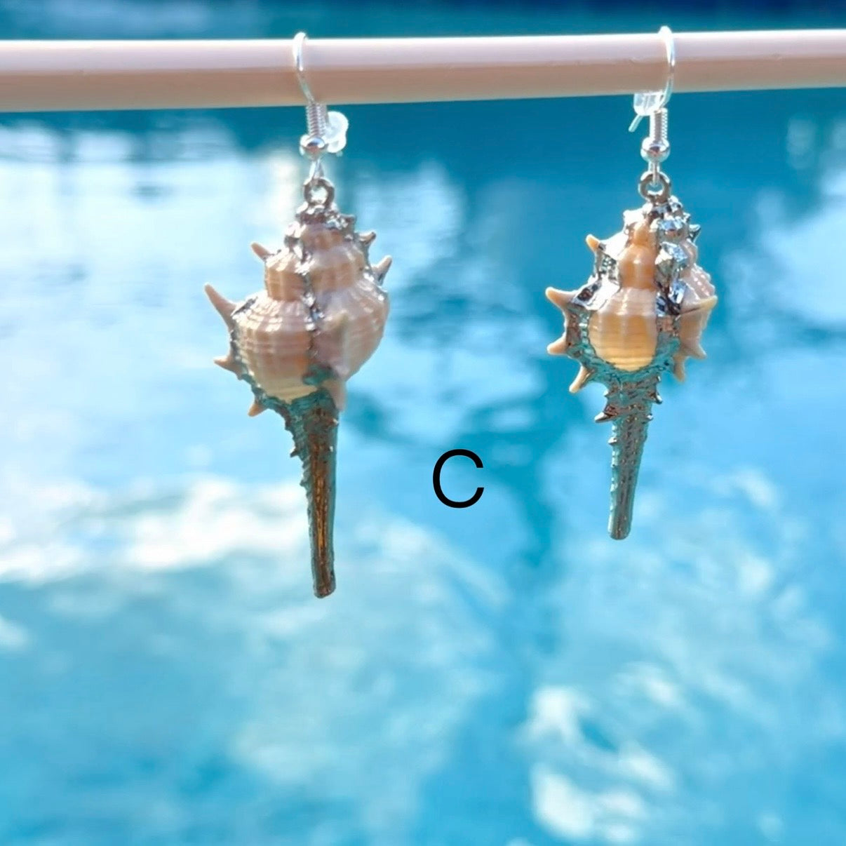Natural Seashell Handmade Earrings | 18K Gold Plated Copper