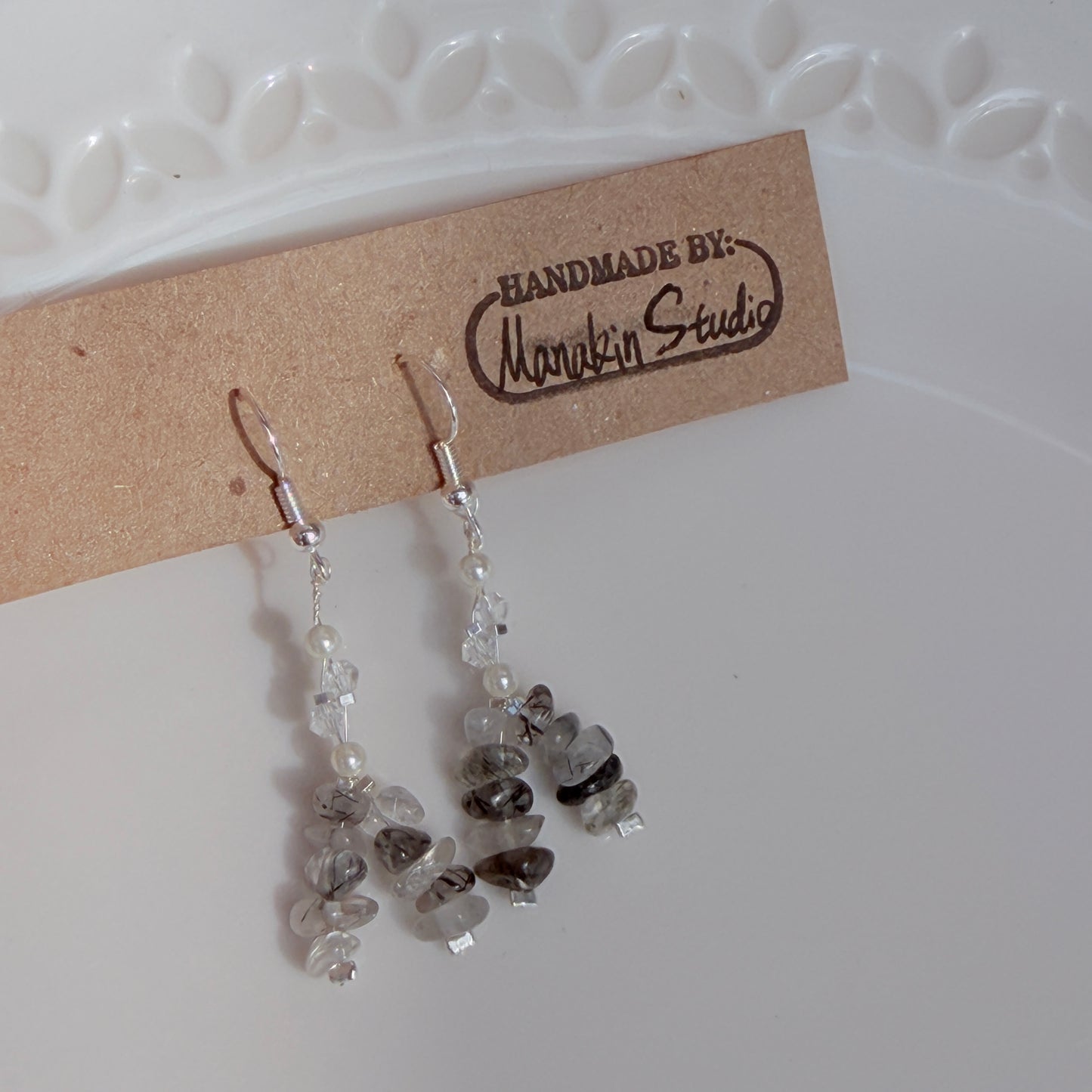 Handmade Natural Gemstone Chip Earrings | 18k Gold & Silver Plated | Amethyst, Citrine, Aventurine, Quartz