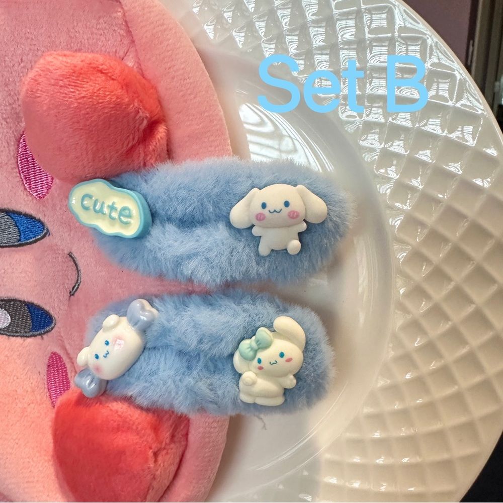 Handmade Cinnamoroll - themed Hair Clip Sets (2 - piece per set) - Adorable and Charming